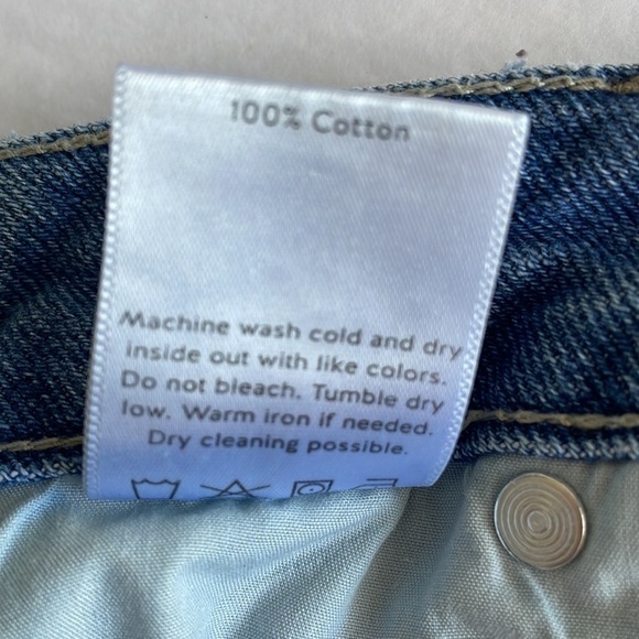 Just Black Distressed Denim Skirt - Picture 5 of 5